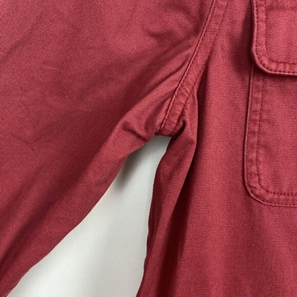 Barbour 6 Saltwater Overshirt Burgundy Red Mulberry Cotton - Picture 6 of 13